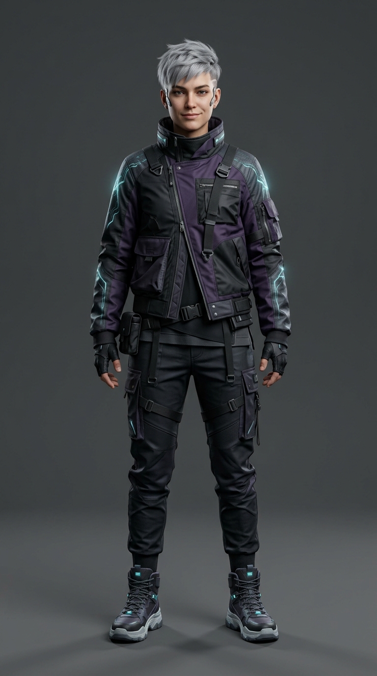 Cyberpunk Dance Performance reference person 1
