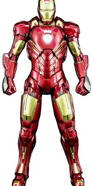 Iron Man character reference used for the Recast example