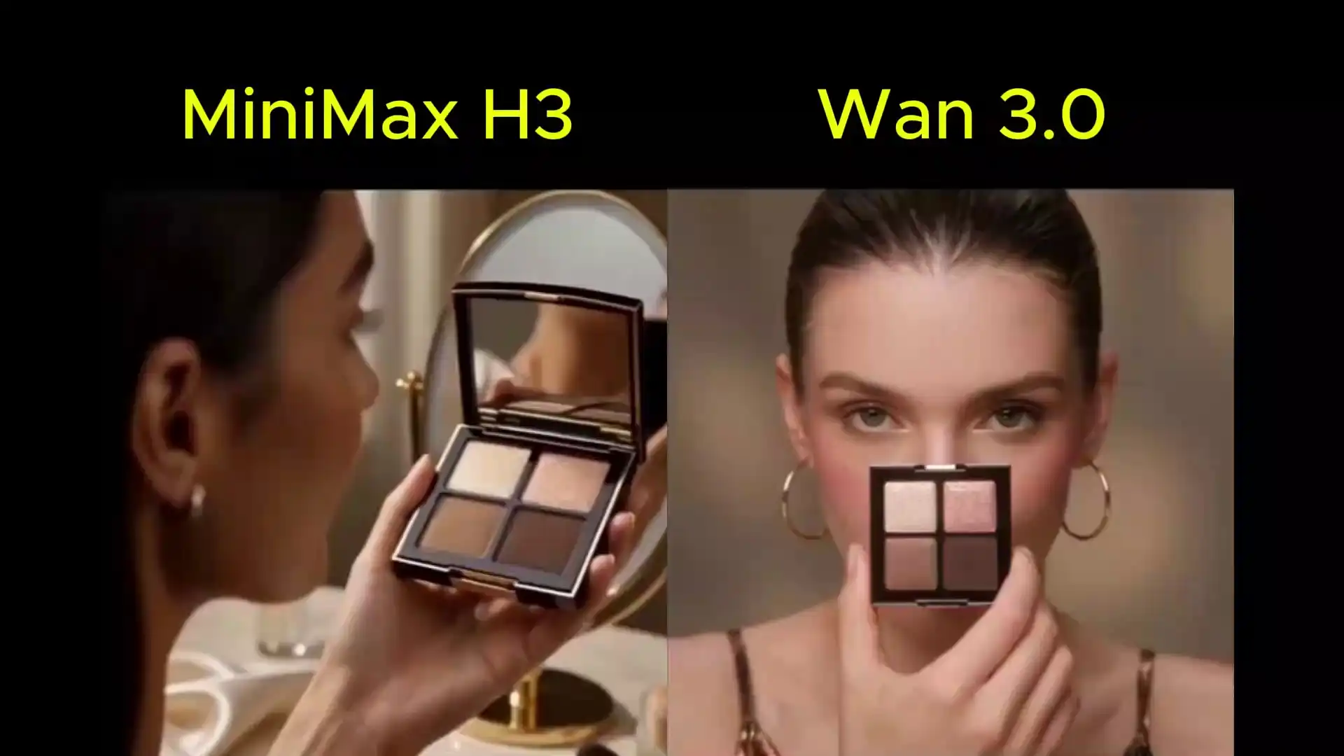 MiniMax H3 vs Wan 3.0 Product Advertising: Beauty Details and Application video result